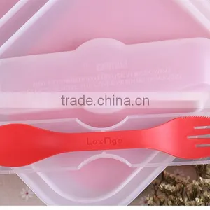 Microwaveable Tableware Bento Lancheira Dinnerware Set Lunch Box for Kids thumbnail-5