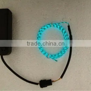 Hot-selling EL Chasing Wire 1.2mm Blue 1meter+3V AA Battery Pack Inverter thumbnail-1