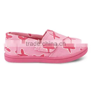 Child Shoes PinkTiny Baby Shoes Canvas Casual Shoes For 0-4 Years Old Butterfly Design thumbnail-2