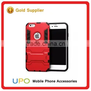 [UPO] 2 in 1 Protective Dual Layer Rugged Armor Iron Man With KickStand Phone Case for Apple IPhone 6 6s Plus thumbnail-2