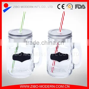 Custom Made 16oz Glass Mason Jar Custom Wholesale Mason Jar Lids With Hole thumbnail-1