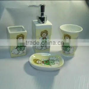 4pcs Ceramic Bathroom Set thumbnail-2