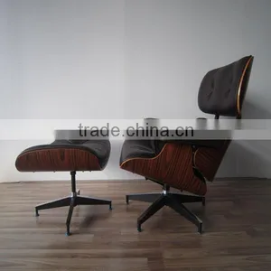 CAL 117 Fireproof Standard Top Grade Brown Leather Recliner Chair With Rosewood thumbnail-3