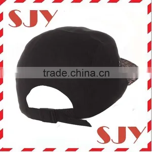 Custom Made Leopart Suede Flat Bill 5 Panel Baseball Cap thumbnail-4