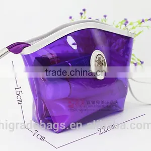 Purple Clear Cosmetic Bag thumbnail-2