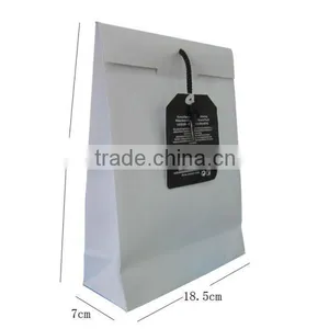 Kraft White Paper Gift Bags With Flap thumbnail-1