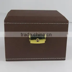 2015 Guangzhou Wholesale Factory Price PU Leather Watch Boxes Display thumbnail-2