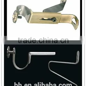 Adjustable Single Metal Curtain Rod Bracket thumbnail-1