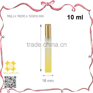 Happy Yellow Colored Glass Perfume Spray Bottle With Noble Shiny Cap thumbnail-1