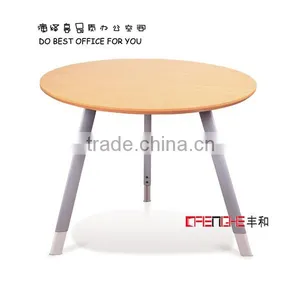 Wooden Round Tea Table Coffee Table thumbnail-1