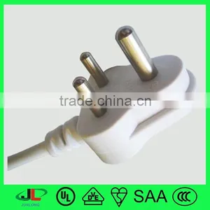 India 3 Pin ac Plug Flat Electrical Power Extension Cord With C13 Connector thumbnail-3