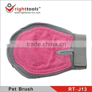 RIGHTTOOLS RT-J13 Nylon Glove Pet Grooming Brushes With Soft Rubber Pad thumbnail-1