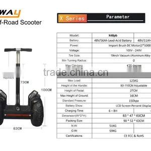 Most Popular off Road Mountain Electric Chariot Scooter for Adult thumbnail-6