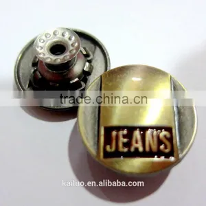 Brush Brass Color Jeans Button for Man Jeans thumbnail-2