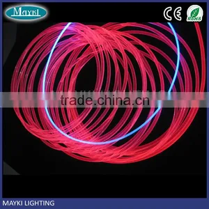 6mm Size Polymer Side Glow Optical Fiber Optic Lighting Cable thumbnail-1