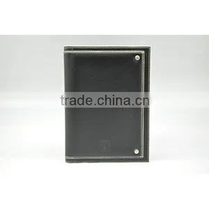 Fashion pu Double Wire Notebook With Large Pocket on Cover thumbnail-2