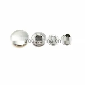 Black 10mm Metal Spring Snap Button thumbnail-4