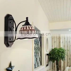 European Style Metal Interior Decoration Glass Wall Lamp thumbnail-6