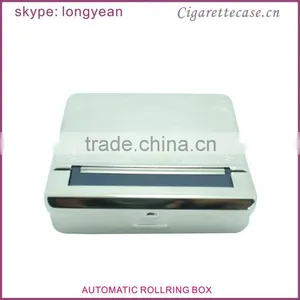 Embossed Design Metal Automatic Cigarette Rolling Box thumbnail-2