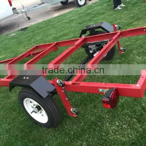 4x8 Folding Utility Trailer in Red thumbnail-5