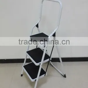 3 Step Steel Ladder With White Color thumbnail-2