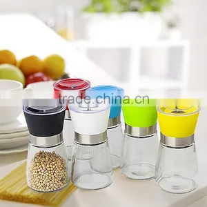 Manual Glass Mini Pepper Grinder Mill Kitchen Tools Glass Pepper Grinder thumbnail-3