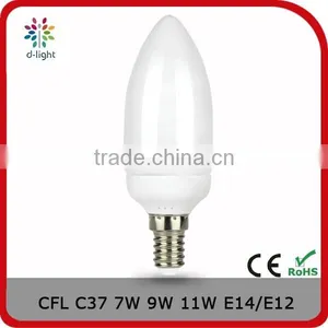 C37 350lm 7w E14 Chandelier Fluorescent Decoration Lamp thumbnail-1