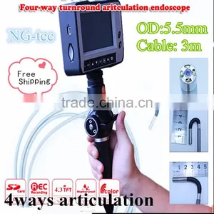 High Resolution 4.5 Inch LCD Pipe Inspection Camera Industrial Endoscope thumbnail-1