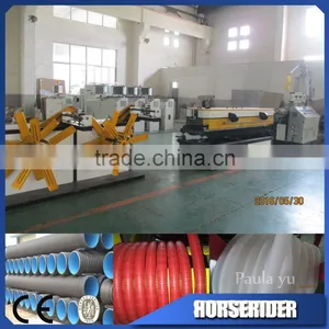 Machine for Produce Pvc Wall Panel/single Wall Corrugated Pipe Extrusion Line/corrugated Pipe Plastic Machine thumbnail-1