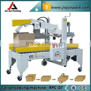 Semi Automatic Flaps Folding Carton Box Sealing Machine thumbnail-1