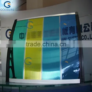 Block Out Rain and Sun Polycarbonate Sheet Awning With Sun Shield thumbnail-1