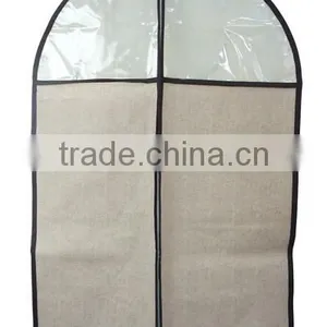 Foldover Garment Bags With Brown Trim thumbnail-1