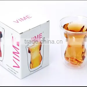 Double Woman Shape Beer Glass, Glass Water Cup Drinkware Beer Wine Glass Cup Vodka S thumbnail-5