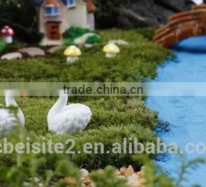 Cy309 Artificial Three-dimensional Whale DIY Resin Swan Crafts Garden Moss Micro View Decorations thumbnail-6