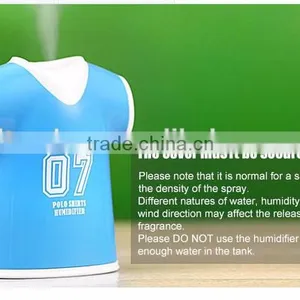 Fahionable Portable Polo Shirts Shaped Ultrasonic Humidifier With USB Port thumbnail-2
