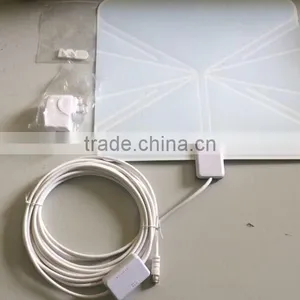 Digital Indoor TV Antenna With Amplifier Flat High Gain DVB-T/T2 VHF/UHF Amplified TV Antenna 50 Miles Range thumbnail-4