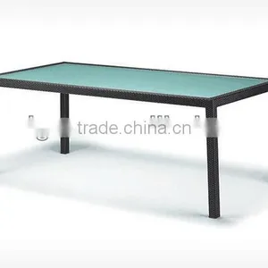 2017 Trade Assurance Most Popular Simple Design Outdoor Pvc Rattan Garden Table Furniture thumbnail-1