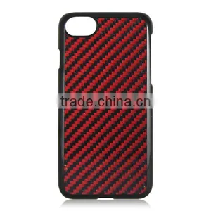 2017 New Hot Selling 4 Colors Available Carbon Fiber Plate Pattern PC Case for IPhone 7 thumbnail-1