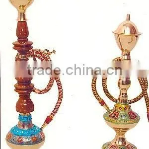 Brass & Wooden Hookah thumbnail-1