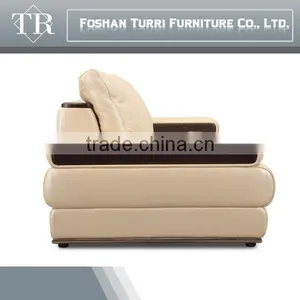 Luxury Home Furniture Brighted Colored Italian Leather Sofa Set thumbnail-6