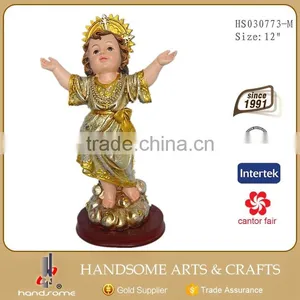 5 Inch Resin Craft Religious Items Christmas Decoration Resin Nino Baby Jesus Statue thumbnail-2