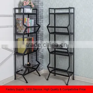 Floor Standing Metal Tier Display Book Storage Rack thumbnail-1