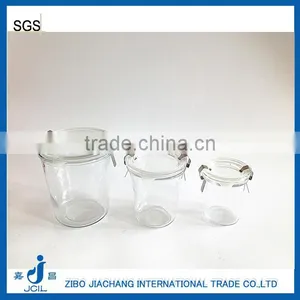 250ml Capactiy Tapered Locked Glass Stash Jar Cans With Glass Lid thumbnail-1