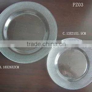 2016 Hot Selling 2 Pcs Clear Glass Charger Plate thumbnail-1