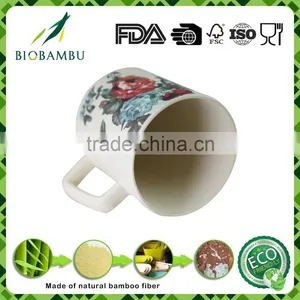 Natural Decal Design Pro-environment Bamboo Fiber Tea Cup thumbnail-1