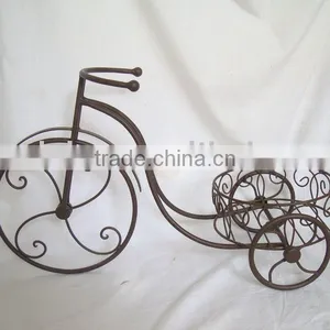 Metal Bicycle Plant Holder thumbnail-1