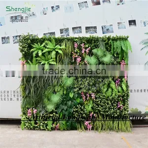 Fake Foliage Plant Wall Hanging Silk Vertical Green Plant Wall thumbnail-1