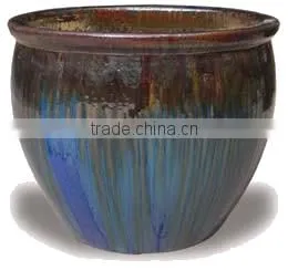 Dripped Paint Ceramic Planter thumbnail-1
