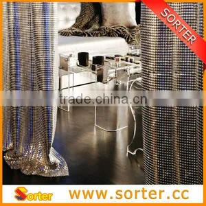 Aluminum Alloy Metal Sequin Fabric Fly Screen thumbnail-1