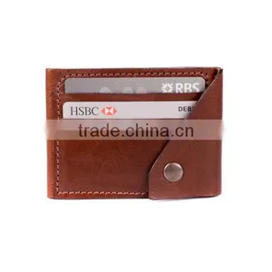 Custom Black Full Grain Rfid Business Card Holder Genuine Leather Credit Card Holder thumbnail-5
